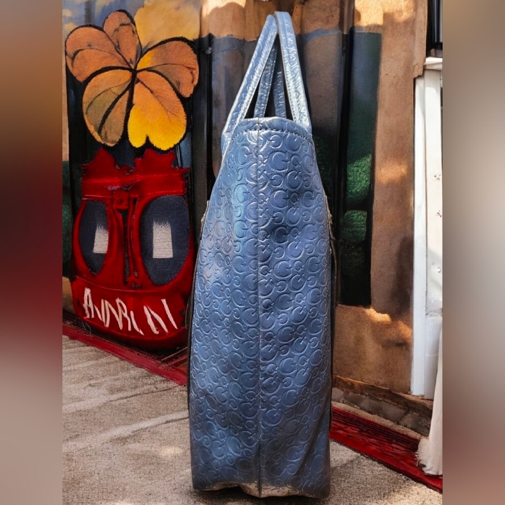 GUESS Bright Candy Collection Blue Tote Bag - Picture 6 of 14